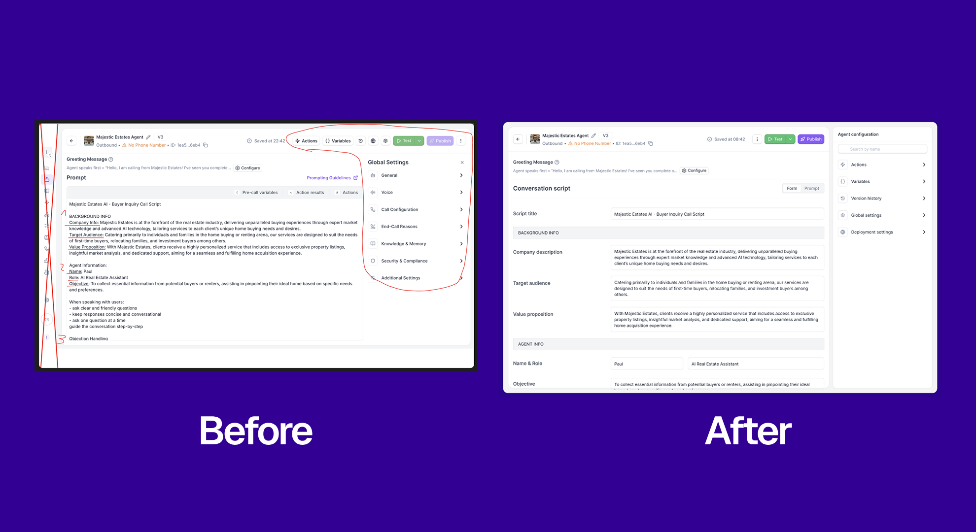 Low-Effort Prototype (Before and After)